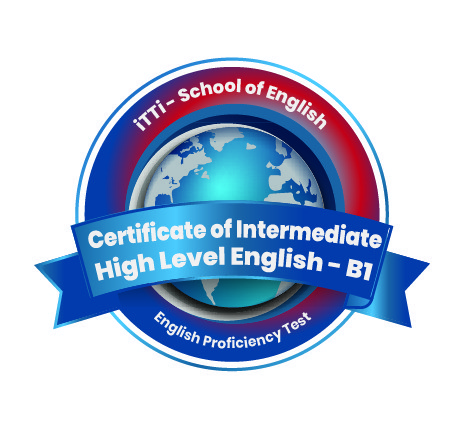 Badge-Certificate of intermediate high level english