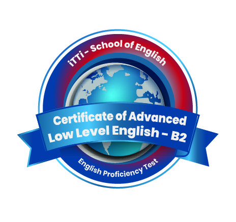 Badge-Certificate of advanced low level english